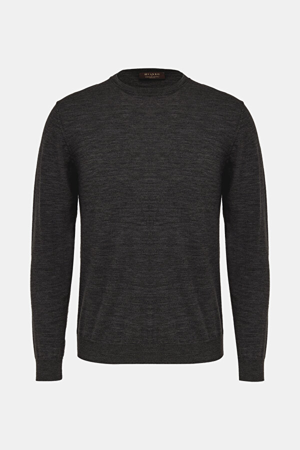 SMOKED WOOL TRICOT JERSEY