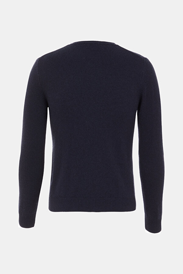 NAVY BLUE CASHMERE TRICOT JERSEY 2