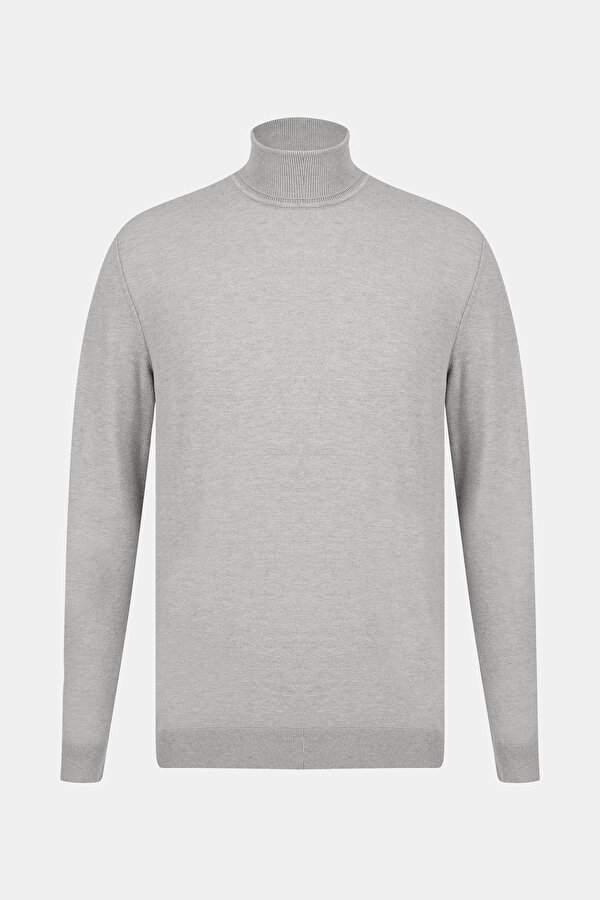 GREY WOOL/SILK TRICOT JERSEY