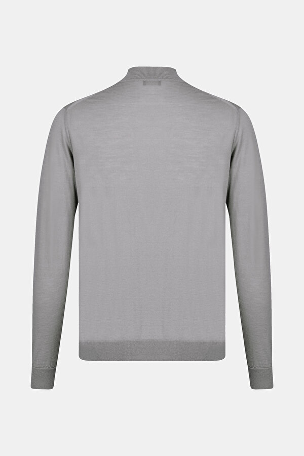 GREY WOOL/SILK TRICOT JERSEY 2