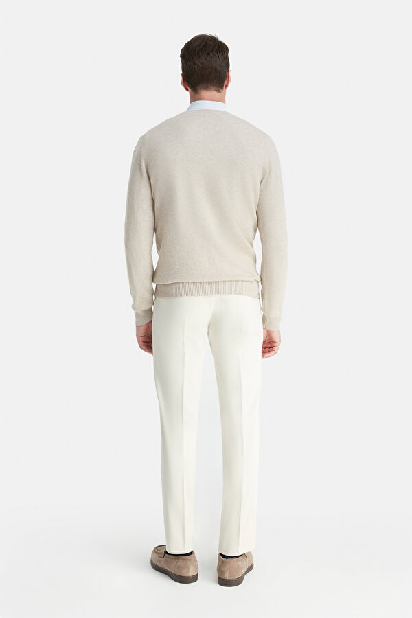 BEIGE CASHMERE TRICOT JERSEY 2