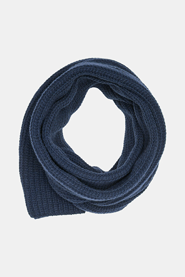 NAVY BLUE WOOL/CASHMERE WEFT 2