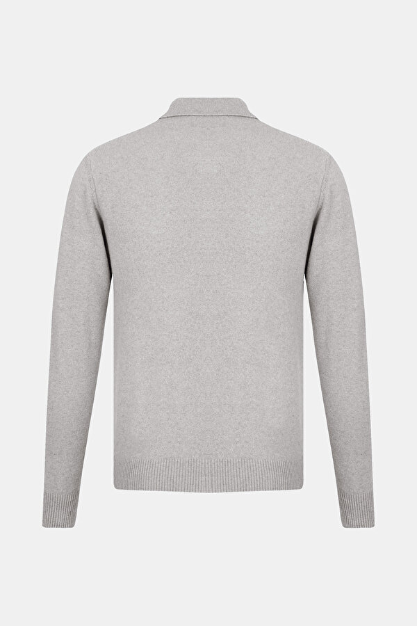 GREY WOOL/CASHMERE TRICOT JERSEY 2