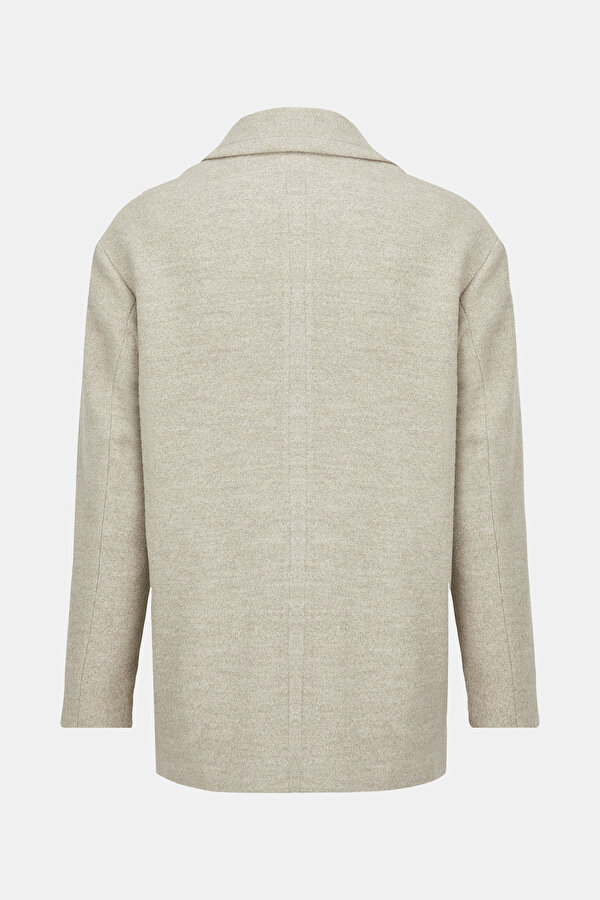 BEIGE WOOL/SILK COAT 2