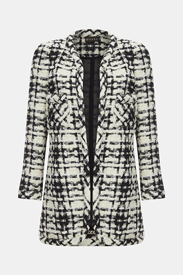 WHITE HOOK AND EYE JACKET