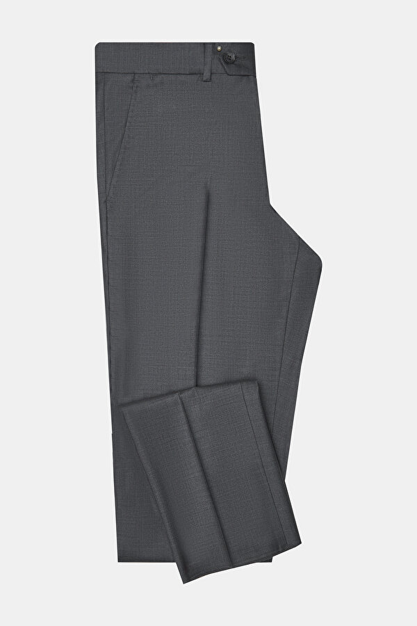 GRAY MELANGE TROUSERS
