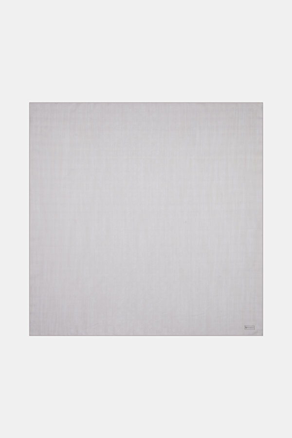 GREY COTTON/SILK SCARF