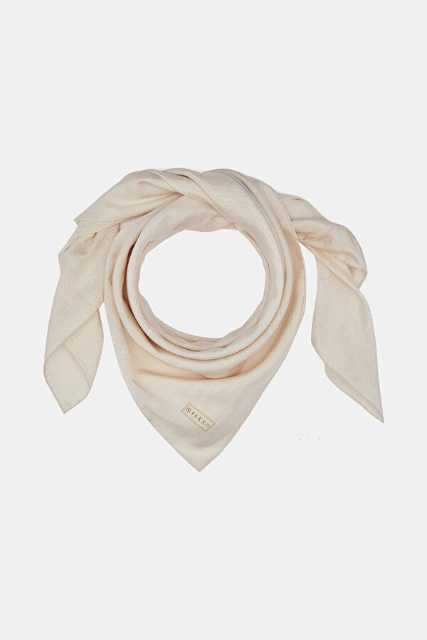 ECRU COTTON/SILK SCARF 2
