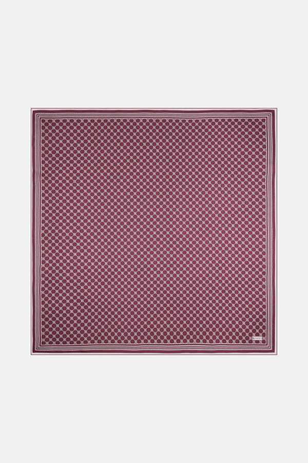 DAMSON MONOGRAM TWILL SCARF