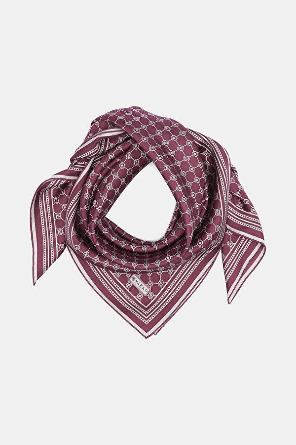 DAMSON MONOGRAM TWILL SCARF 2