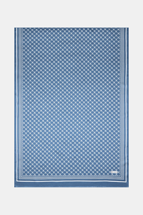 MONOGRAM DESENLİ İPEK ŞAL