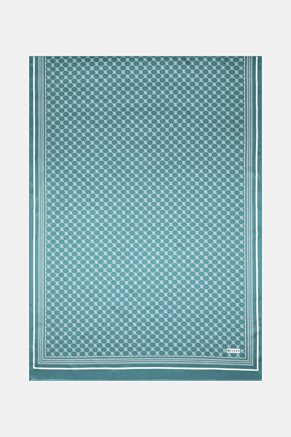 MONOGRAM DESENLİ İPEK ŞAL