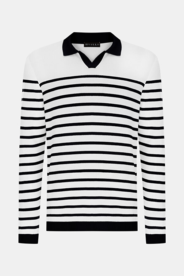 LACİVERT POLO YAKA TRİKO