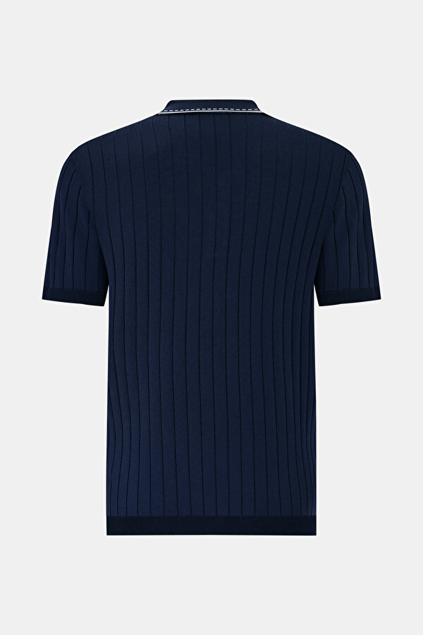 LACİVERT POLO YAKA TRİKO 2