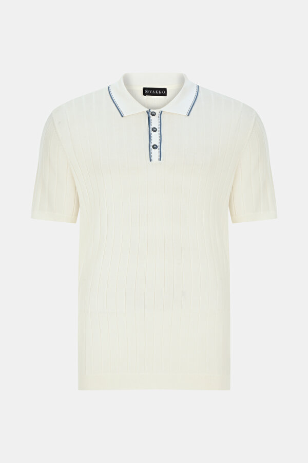 EKRU POLO YAKA TRİKO
