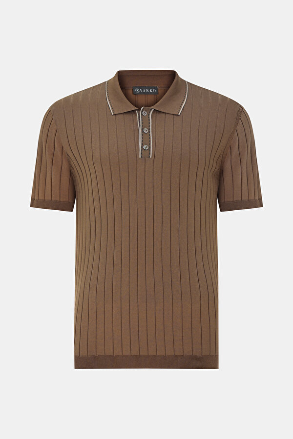CAMEL POLO YAKA TRİKO