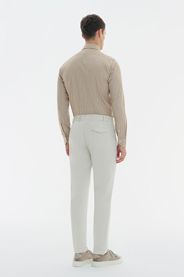 CREAM CORDED TROUSERS 2