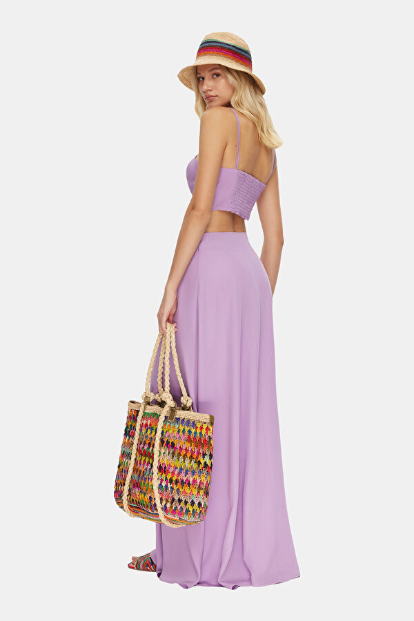 LILAC SLEEVELESS SUSPENDER MAXI DRESS 2