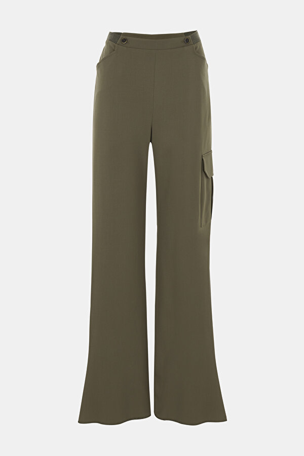 KHAKİ STRAIGHT CUT TROUSERS