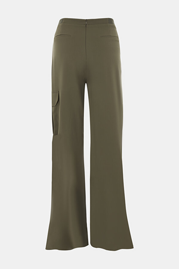 KHAKİ STRAIGHT CUT TROUSERS 2