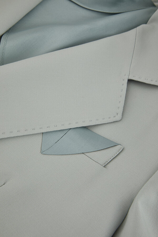 MİNT SURPLICE NECKLINE (CROSS-OVER NECKLINE) JACKET 7