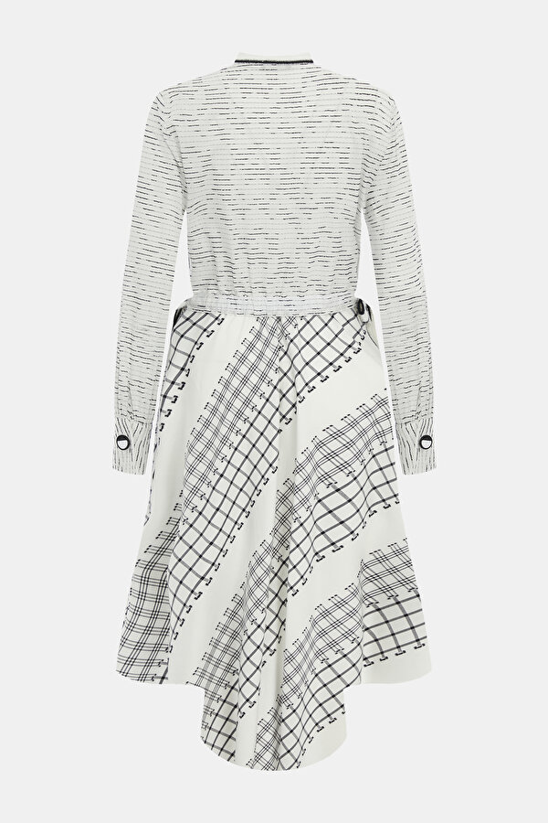 MULTICOLOR LONG SLEEVE MİDİ DRESS 2