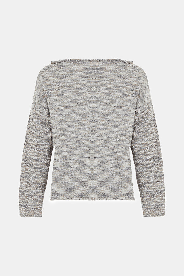 GREY BOAT NECK JERSEY 6
