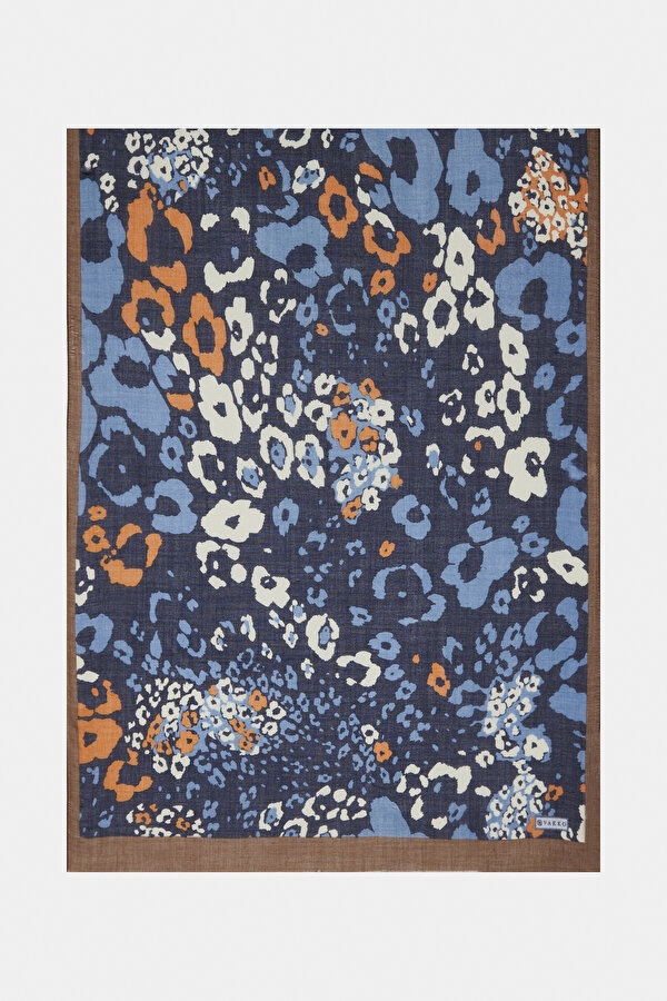 NAVY BLUE CASHMERE/SILK SHAWL