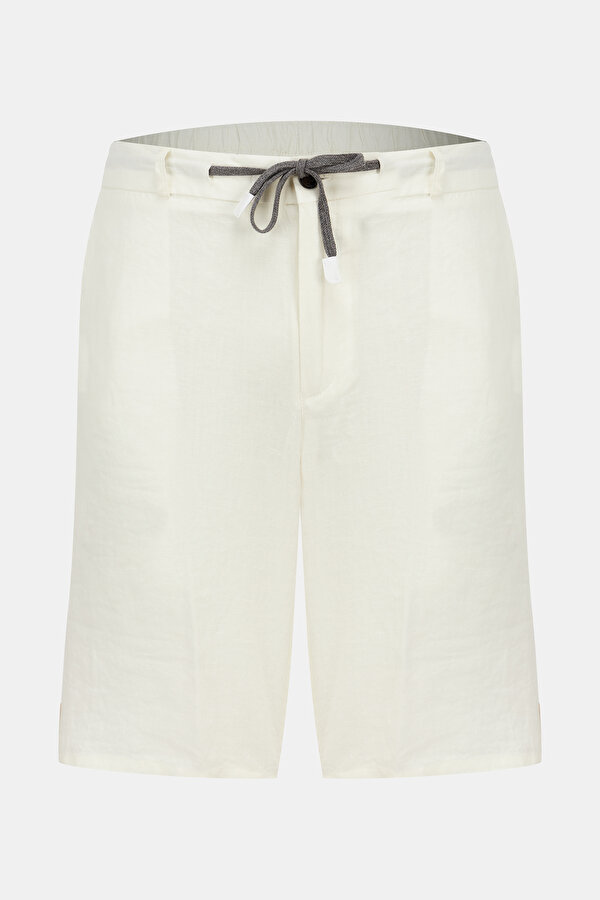 WHITE LINEN BERMUDA
