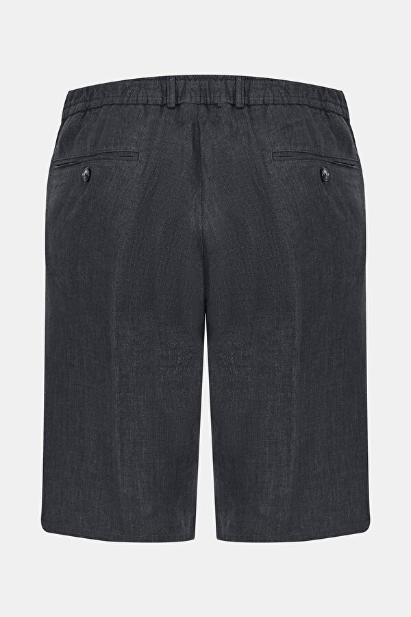 BLACK LINEN BERMUDA 2