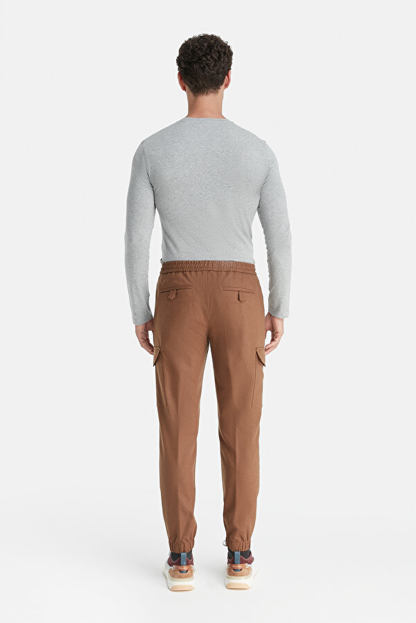 CAMEL DÜZ FLANEL PANTOLON 2