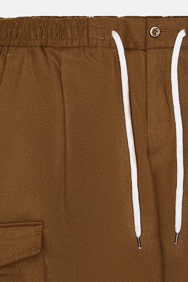 CAMEL DÜZ FLANEL PANTOLON 7