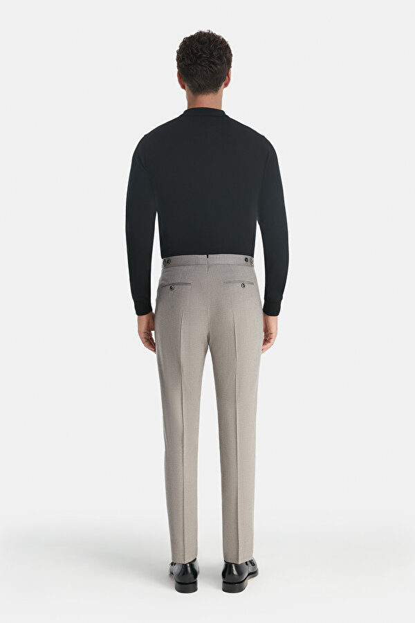 BEJ DÜZ FLANEL PANTOLON 2
