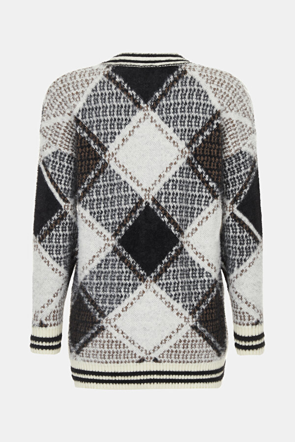 GREY DESIGN FILLED CARDIGAN 2