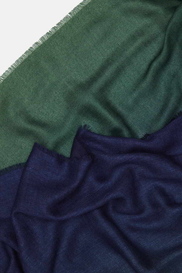GREEN DEGRADE DESIGN MODAL SHAWL 2