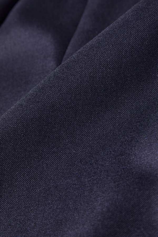NAVY BLUE SURPLICE NECKLINE (CROSS-OVER NECKLINE) JACKET 7