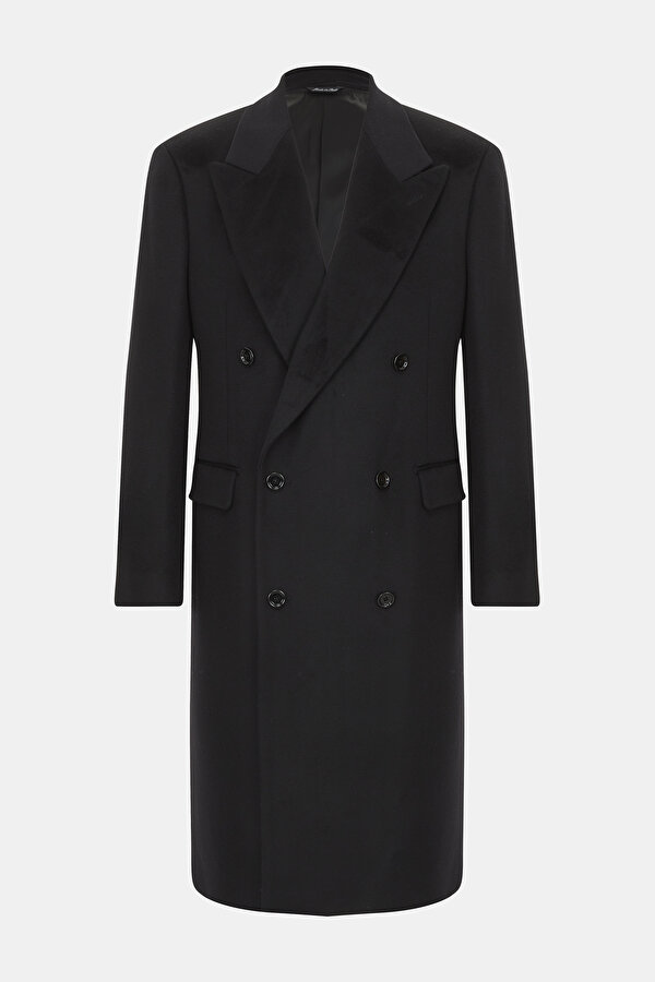 BLACK CASHMERE TOPCOAT