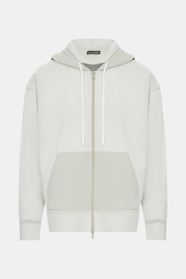 WHITE HOODIE SWEATSHIRT