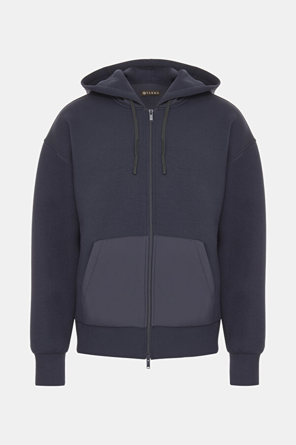 NAVY BLUE HOODIE SWEATSHIRT
