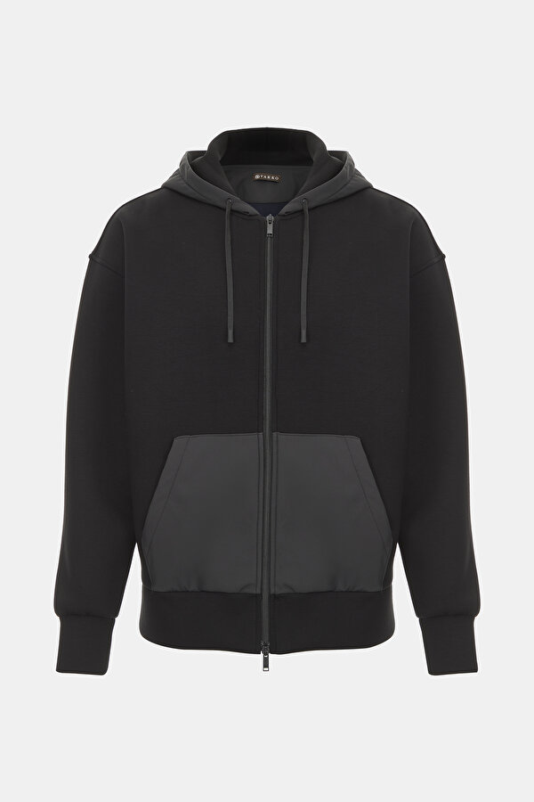 BLACK HOODIE SWEATSHIRT
