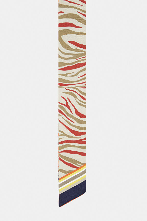 NAR ÇIÇEĞI ANIMAL FIGÜRLÜ TWILL FULAR 2