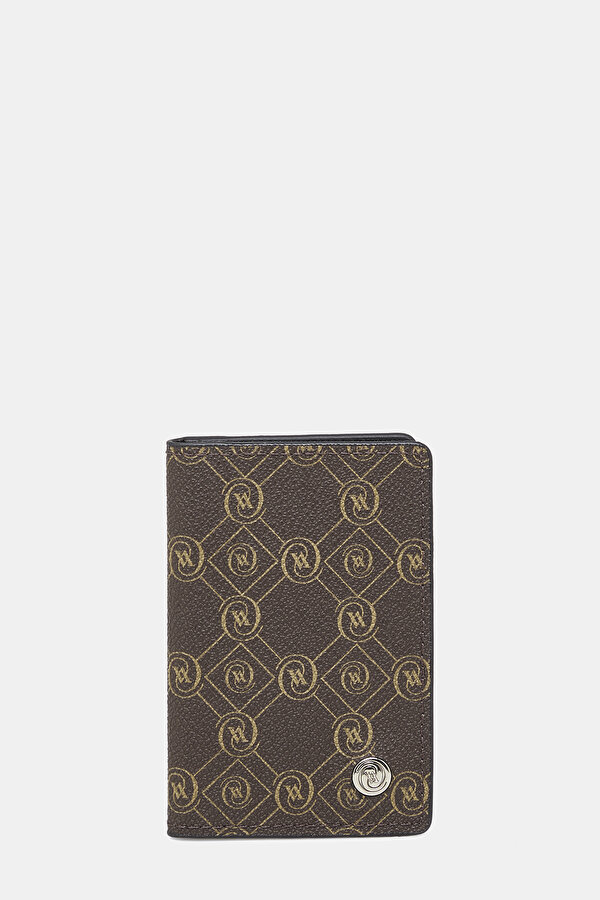 BLACK MONOGRAM WALLET