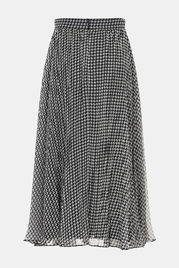 GREY PIED DE POULE MİDİ SKIRT 6