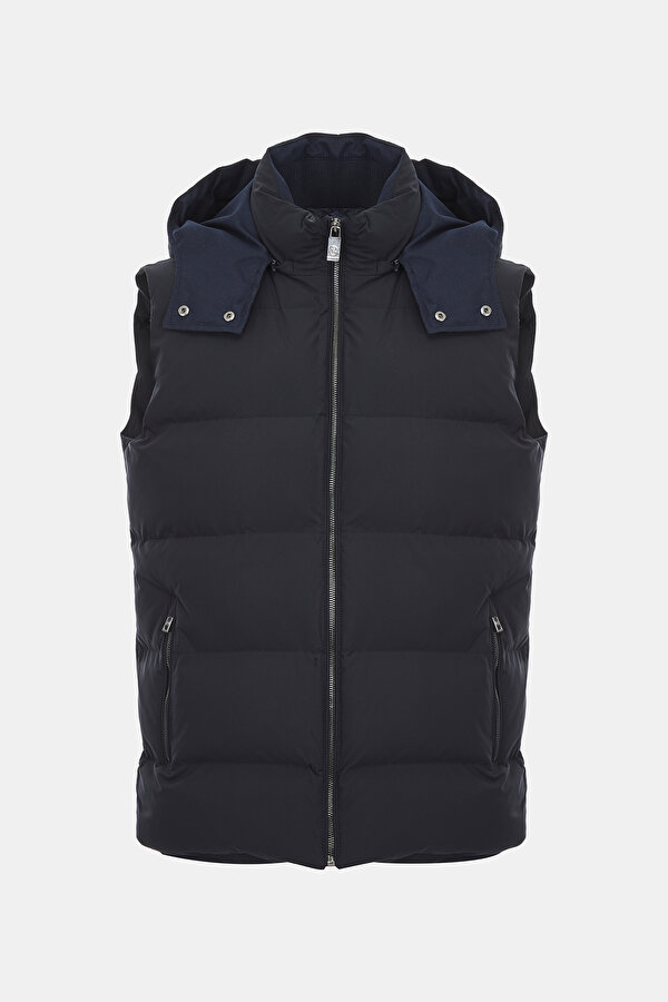 Vakko Men Navy Blue Vest