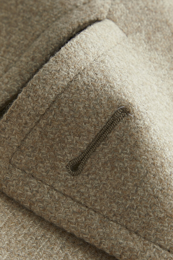 BEIGE WOOL/CASHMERE REEFER JACKET 11