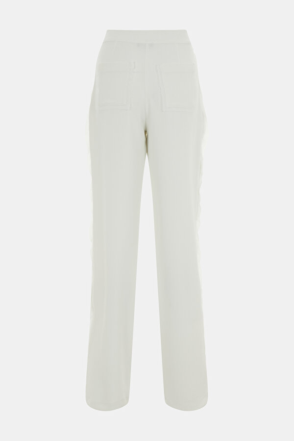ECRU WIDE LEG TROUSERS 6