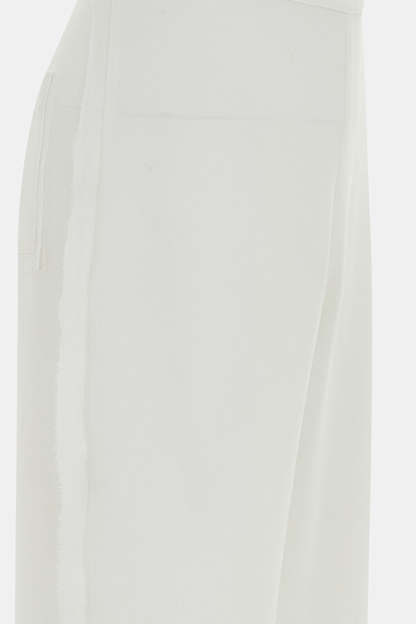 ECRU WIDE LEG TROUSERS 7