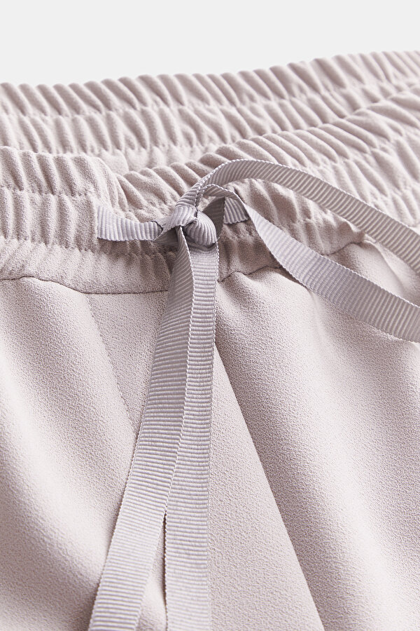 BEIGE WIDE LEG TROUSERS 6