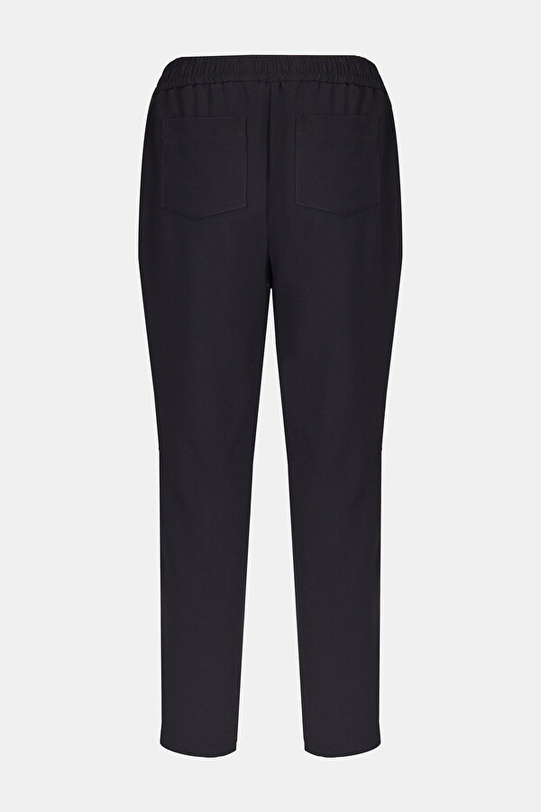 BLACK WIDE LEG TROUSERS 2