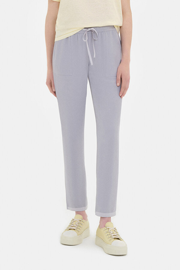 GREY WIDE LEG TROUSERS 2